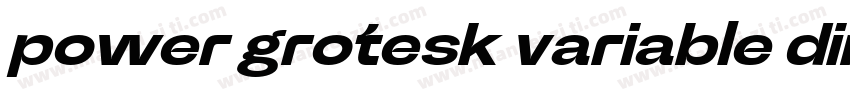 power grotesk variable din字体转换